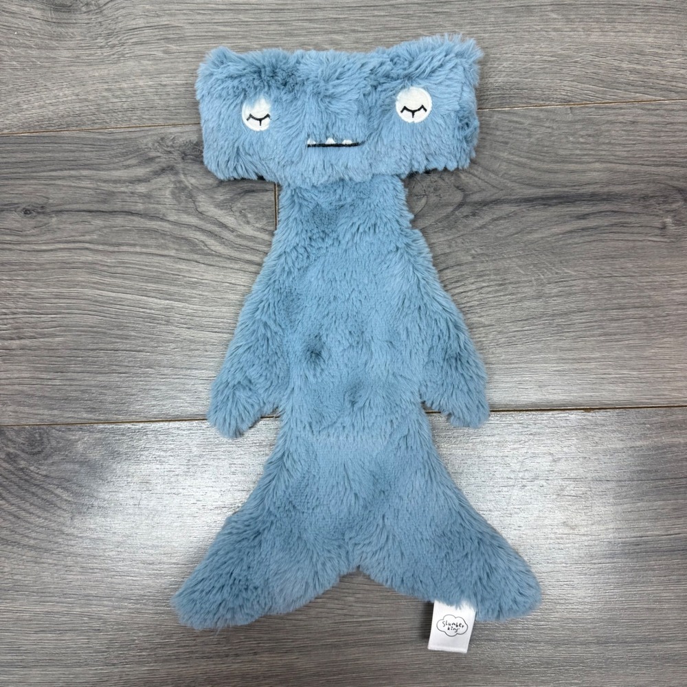 Slumberkins Blue Hammerhead Shark Plush Flat Very Soft Lovey 14"